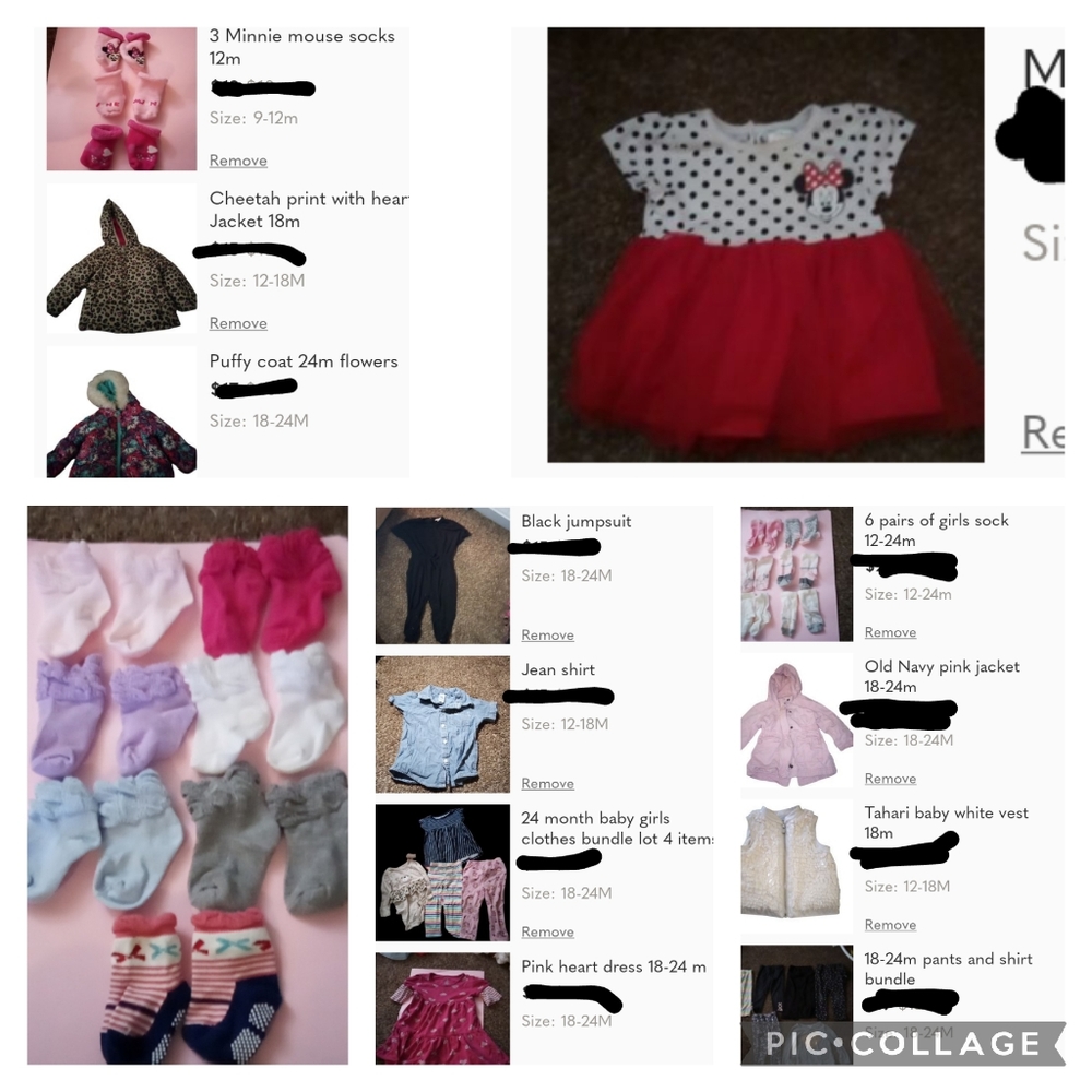 37 item 12-18 month girl baby clothes